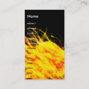 Flames business card