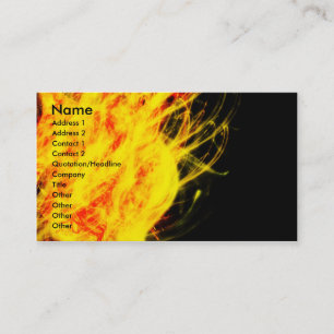 Flames   business card