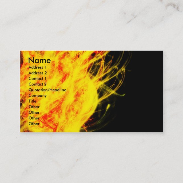 Flames | business card (Front)