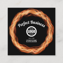 Flames Creative Unique Modern Trendy Add Your Logo