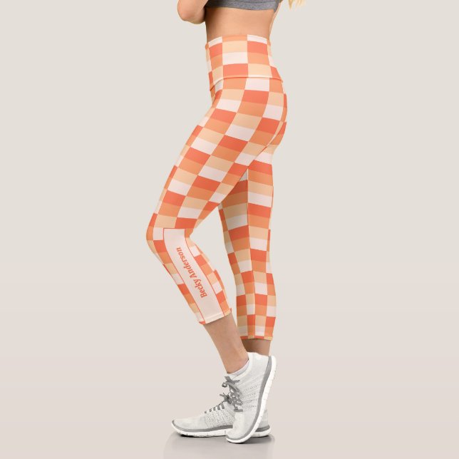 Flames of a Candle Colour Combination Capri Leggings (Left)