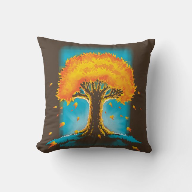 Flames of Autumn Cushion (Front)