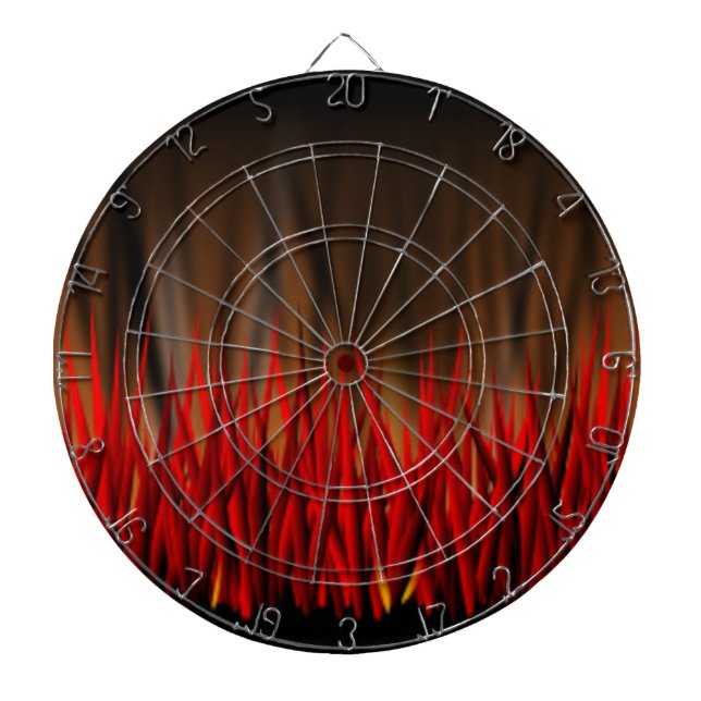 FLAMES OF FIRE DARTBOARD (Front)