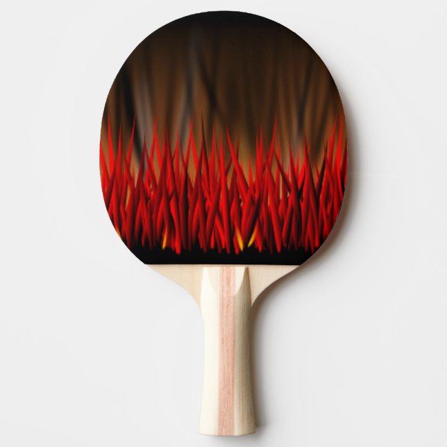 FLAMES OF FIRE PING PONG PADDLE (Front)