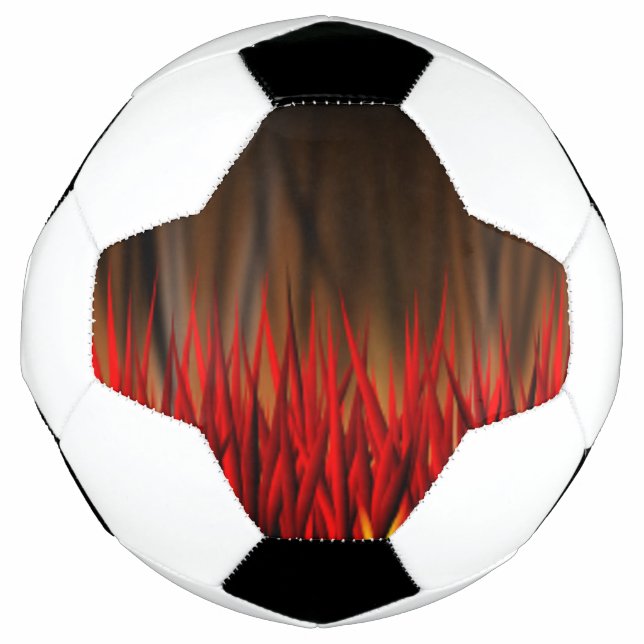 FLAMES OF FIRE SOCCER BALL (Front)