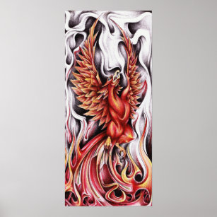 Flames of the Phoenix 12"x27" Poster
