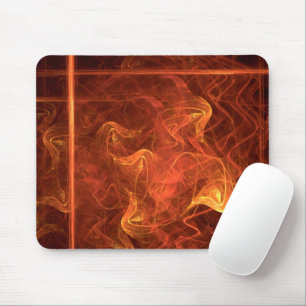 Flames Over Black Mouse Pad