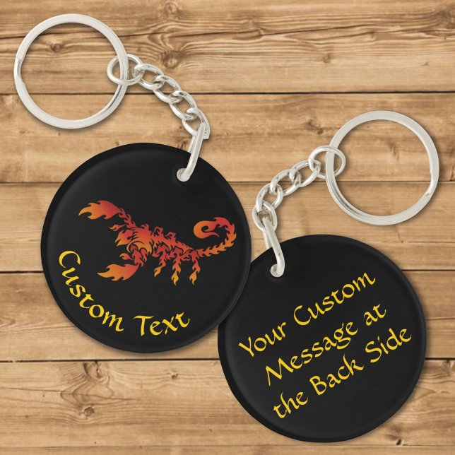Flames Scorpion Keychain (Creator Uploaded)