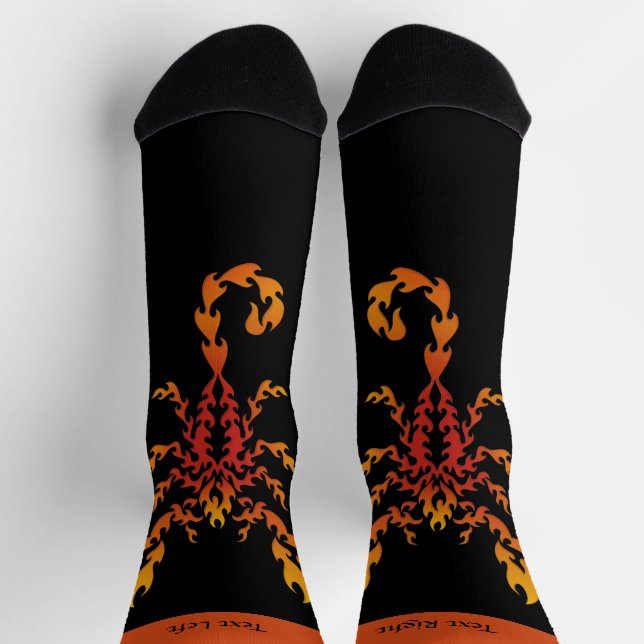 Flames Scorpion Socks (Top)