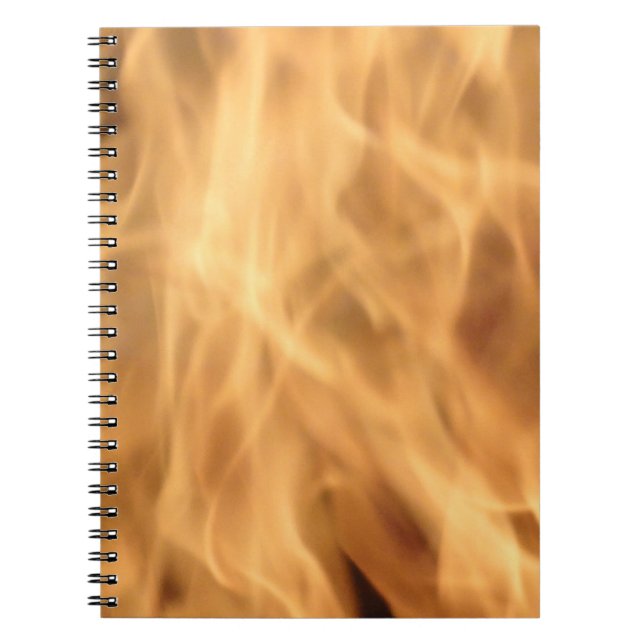 Flames Spiral Notebook (Front)