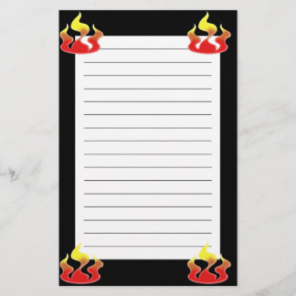 Flames Stationery