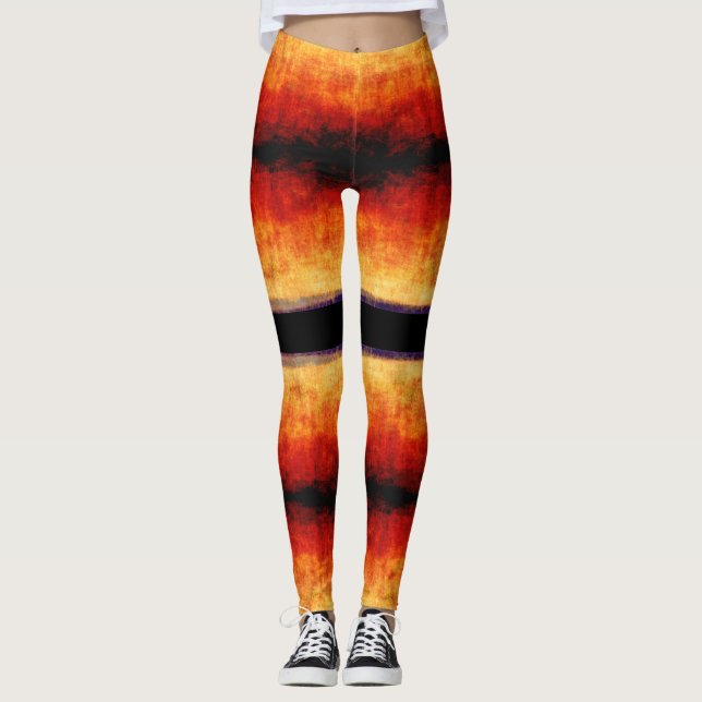 Flamin' Burnout Leggings (Front)