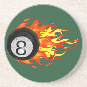 Flaming 8 Ball Coaster