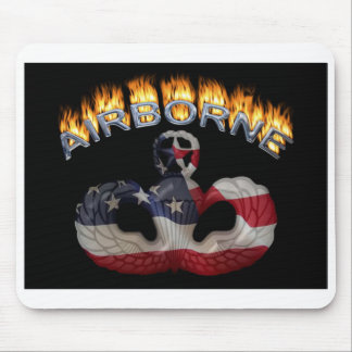 Flaming Airborne Gift Mouse Pad