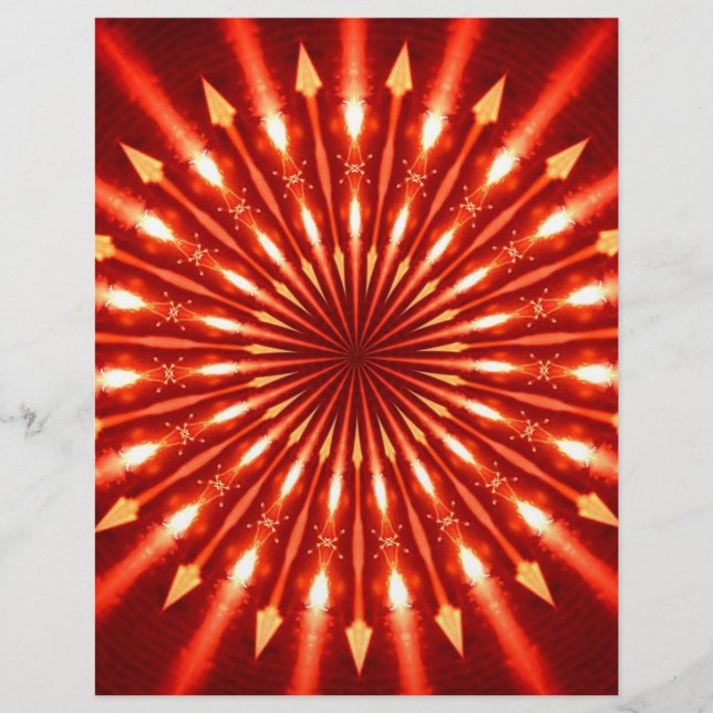 flaming arrows kaleidoscope (Front)