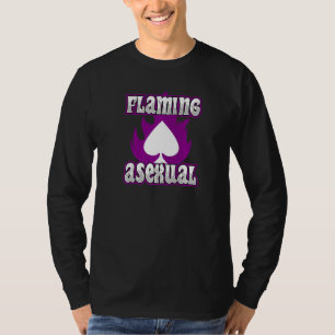 Flaming Asexual Pride Stuff Trendy Ace Symbol T-Shirt
