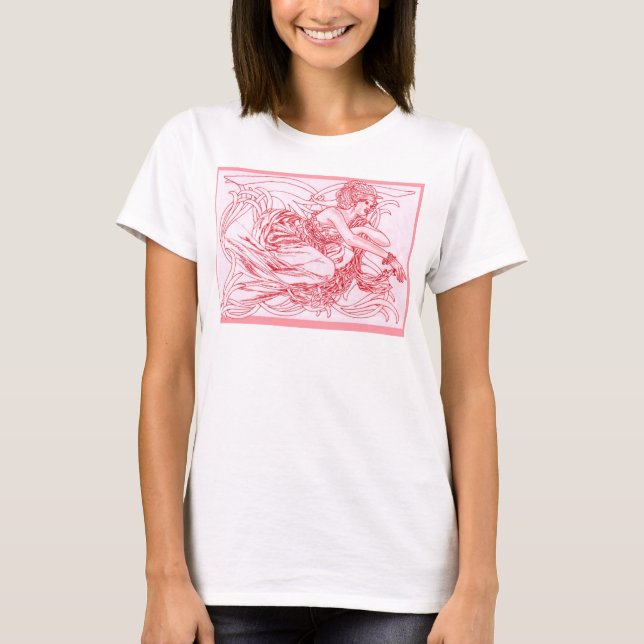 Flaming Autumn Phoenix T-Shirt (Front)