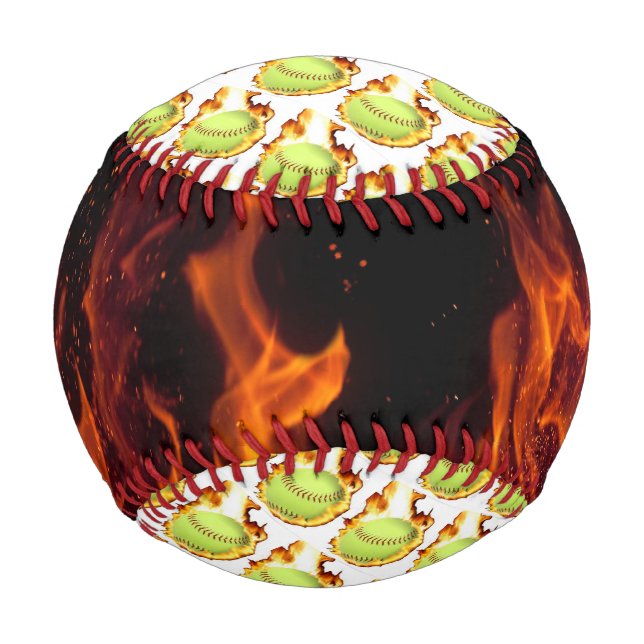 Flaming Baseball (Back)