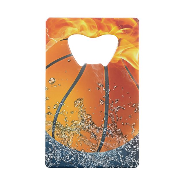 Flaming basketball throw pillow (Front)