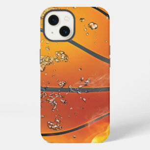Flaming basketball throw pillow iPhone 13 case