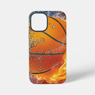 Flaming basketball throw pillow iPhone 12 mini case