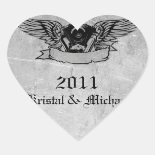 Flaming Biker Envelope Seals