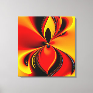 Flaming Colour Canvas Print Single to quad panel