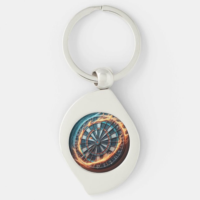 Flaming Dart Arena Ignite the passion of the Darts Key Ring (Front)