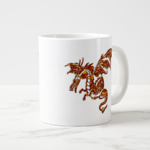 Flaming Dragon Large Coffee Mug