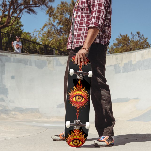 Flaming Eye: Ignite Your Spirit Skateboard (Outdoor 2)