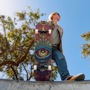 Flaming Eye Skateboard