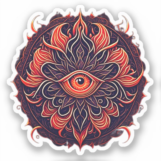 Flaming Eye - Visionary Art  (Front)