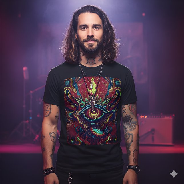 Flaming Eye - Visionary Art T-Shirt (Creator Uploaded)