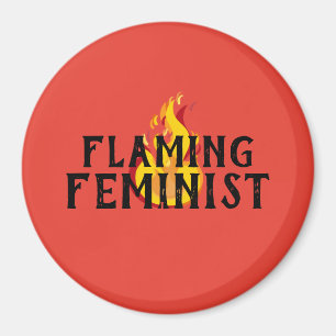 Flaming Feminist RBG Feminism Flames 20 Magnet