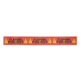Flaming Feminist RBG Feminism Flames 20 Satin Ribbon