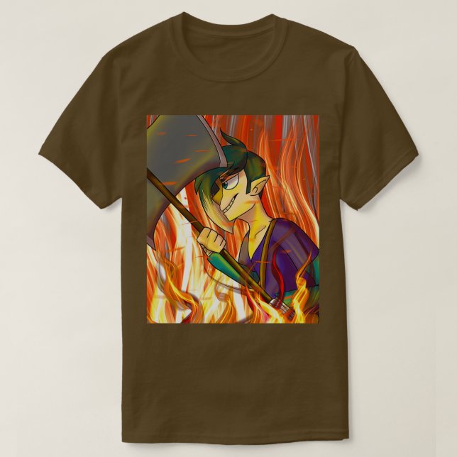 Flaming Finnigan 2 T-Shirt (Design Front)