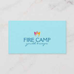 Flaming Fire (orange to pink flames) Business Card
