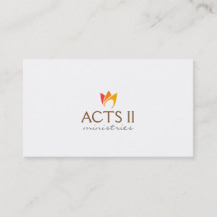 Flaming Fire (orange to red flames) Business Card