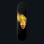 Flaming fire Skull Skateboard<br><div class="desc">This design may be personalized by choosing the customize option to add text or make other changes. If this product has the option to transfer the design to another item, please make sure to adjust the design to fit if needed. Contact me at colorflowcreations@gmail.com if you wish to have this...</div>