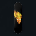 Flaming fire Skull Skateboard<br><div class="desc">This design may be personalized by choosing the customize option to add text or make other changes. If this product has the option to transfer the design to another item, please make sure to adjust the design to fit if needed. Contact me at colorflowcreations@gmail.com if you wish to have this...</div>