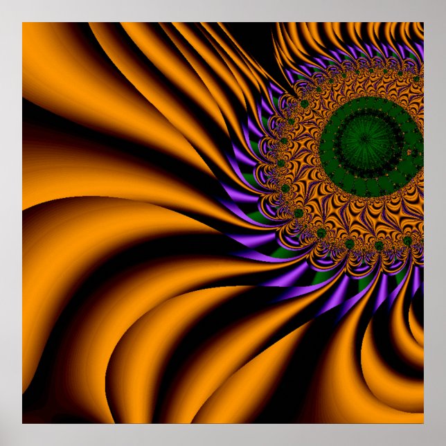 Flaming Flower Poster (Front)