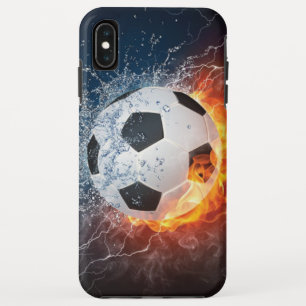 Flaming Football/Soccer Ball Throw Pillow Case-Mate iPhone Case
