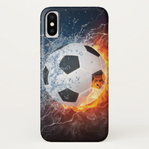 Flaming Football/Soccer Ball Throw Pillow Case-Mate iPhone Case