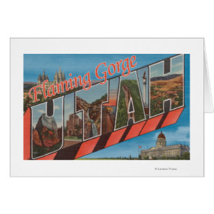 Flaming Gorge, Utah - Large Letter Scenes