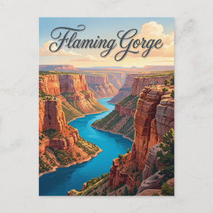 Flaming Gorge Utah Postcard