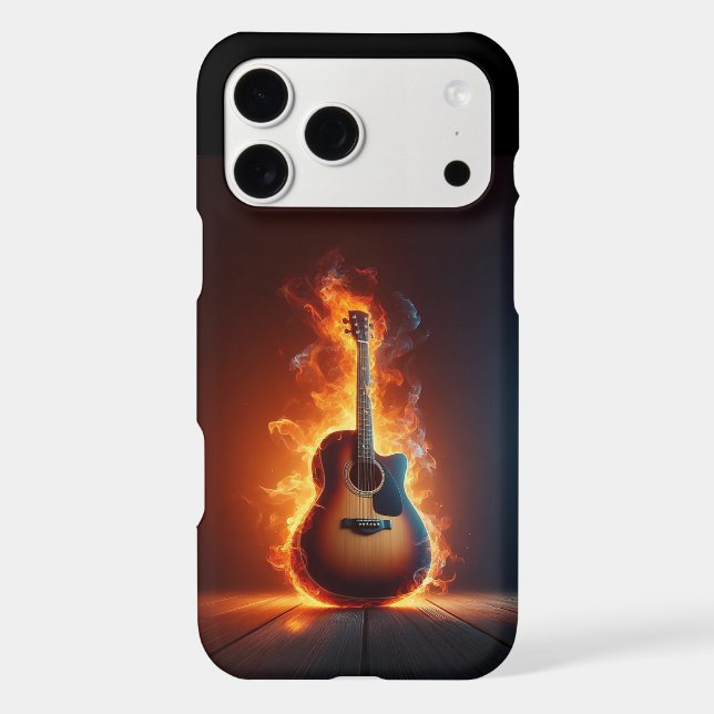 Flaming Guitar (Back)