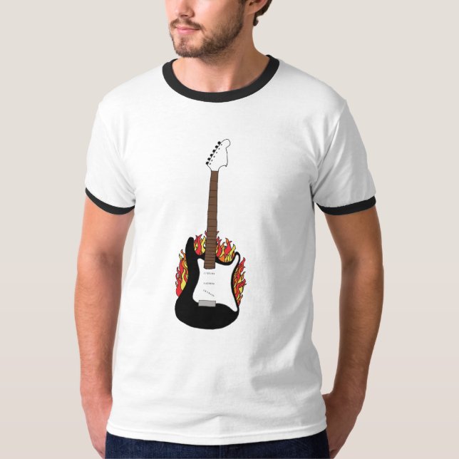 Flaming Guitar Shirt (Front)