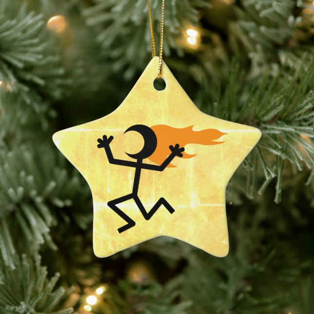 Flaming Head Ceramic Tree Decoration (Tree)