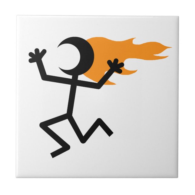 Flaming Head Tile (Front)