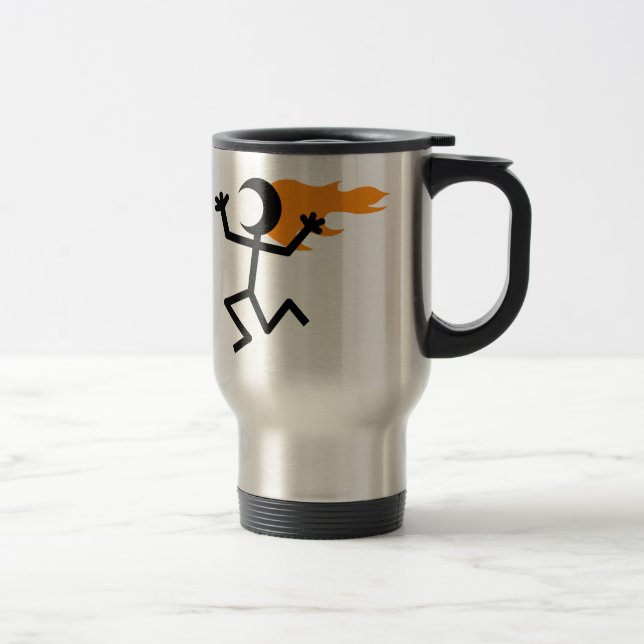 Flaming Head Travel Mug (Right)